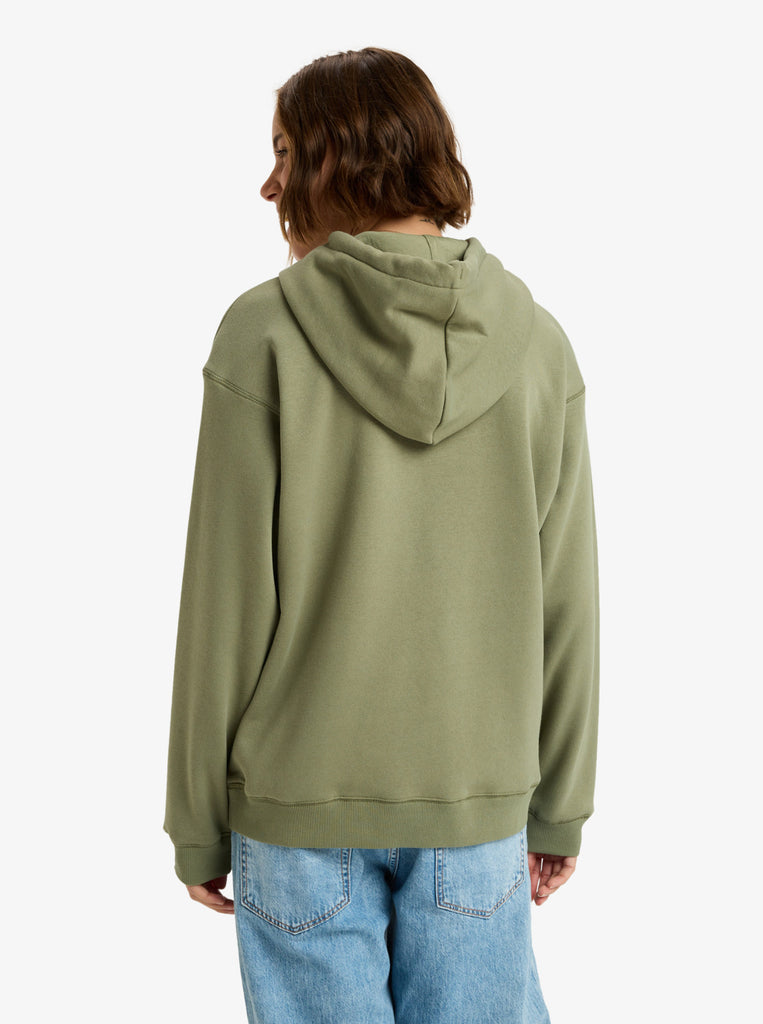 Sudadera Roxy Surf Stoked Hoodie Brushed Art Oil Green