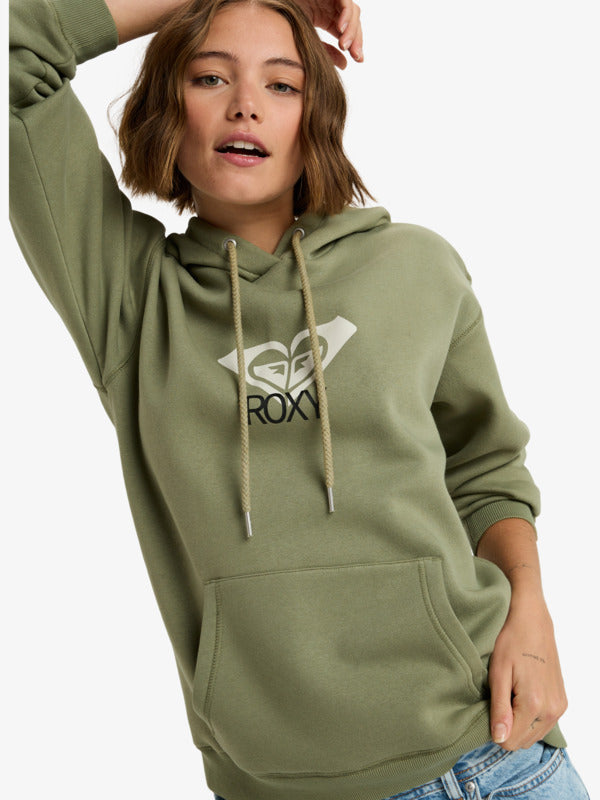 Sudadera Roxy Surf Stoked Hoodie Brushed Art Oil Green