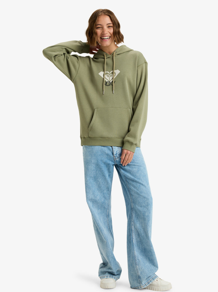 Sudadera Roxy Surf Stoked Hoodie Brushed Art Oil Green