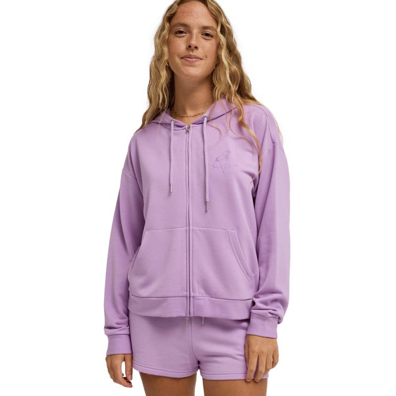 Sudadera Roxy Surfing By Daylight Full Zip - Rosa (Crocus Petal) - imagen oficial principal del producto