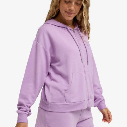 Sudadera Roxy Surfing By Daylight Full Zip - Rosa (Crocus Petal) - imagen oficial de producto, vista frt2