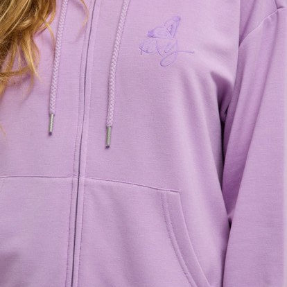 Sudadera Roxy Surfing By Daylight Full Zip - Rosa (Crocus Petal) - imagen oficial de producto, vista frt3