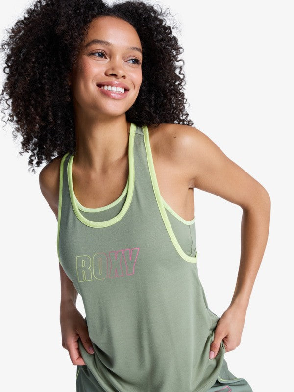 Camiseta Roxy Everyday Flow Tank Oil Green