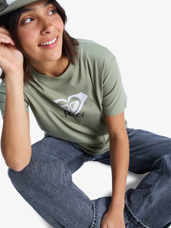 Camiseta Roxy Ocean Road Art Oil Green