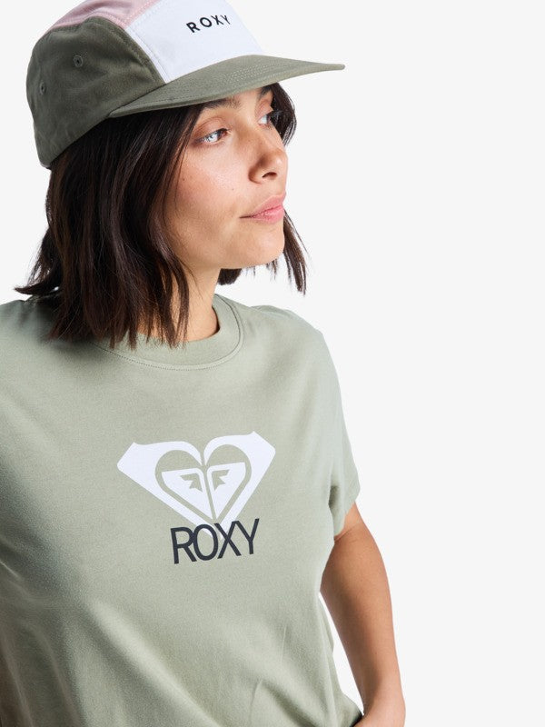 Camiseta Roxy Ocean Road Art Oil Green