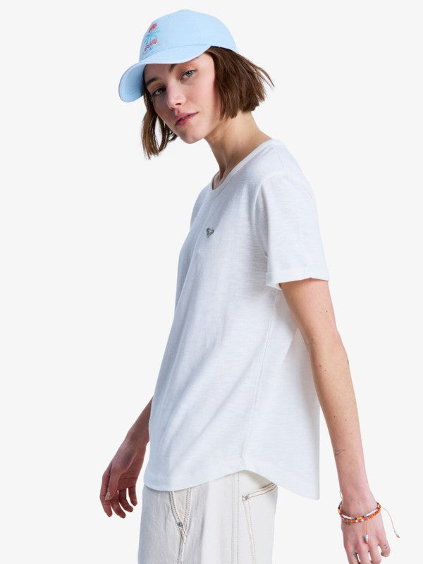 Camiseta Roxy Oceanwave Regular Emby Egret