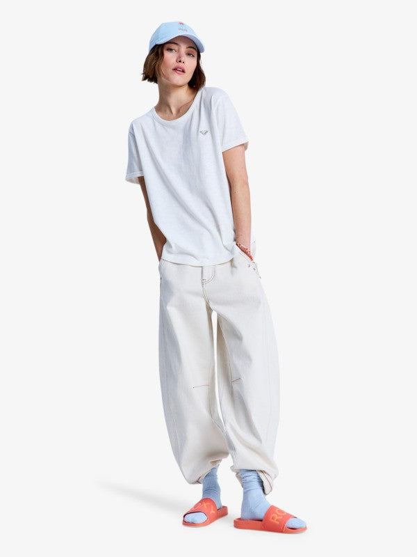 Camiseta Roxy Oceanwave Regular Emby Egret