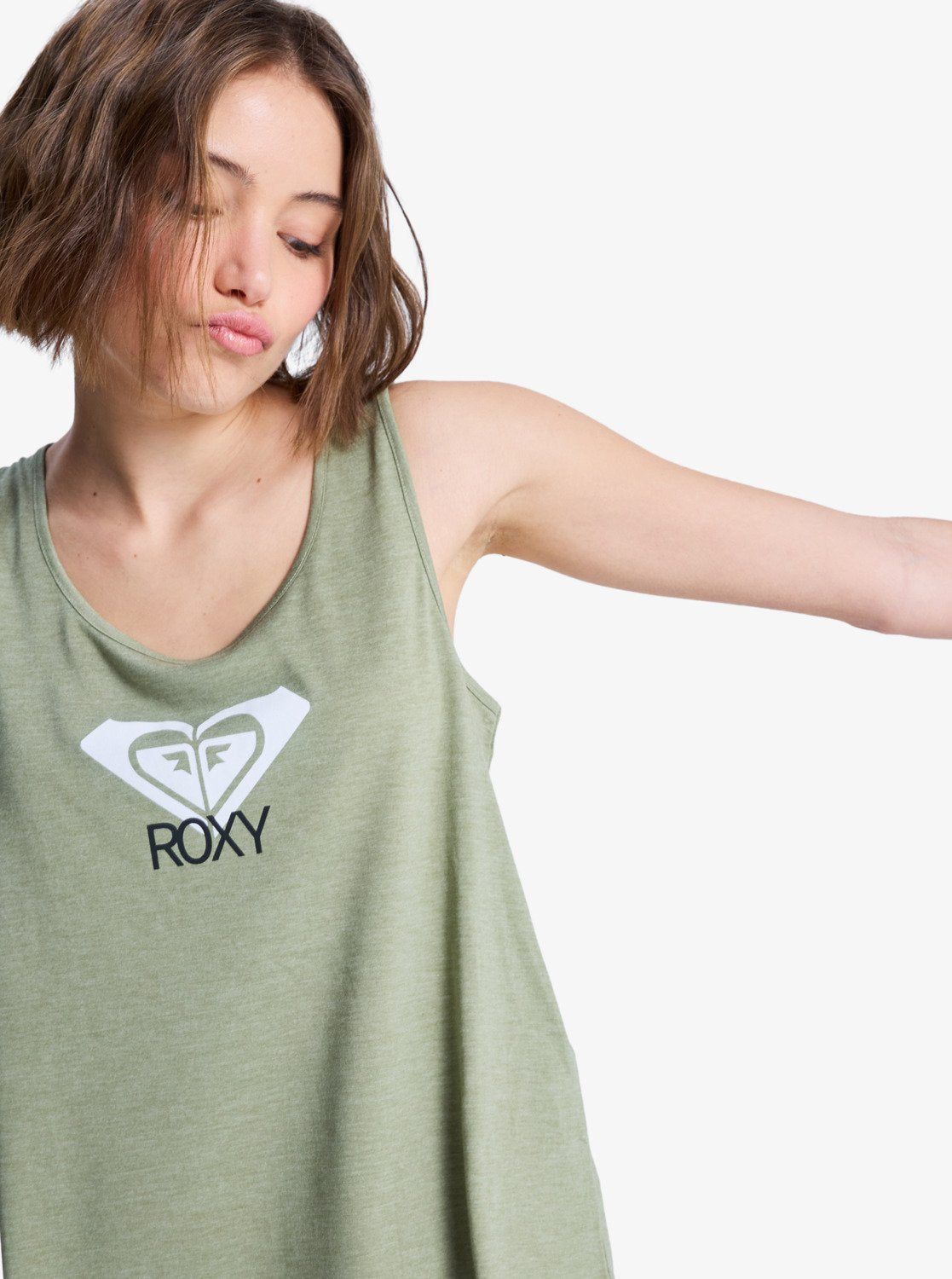 Top Roxy Surfclassic Oil Green