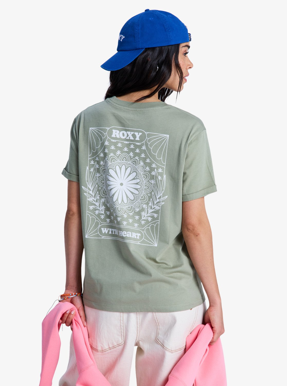 Camiseta Roxy Oceanregular Oil Green