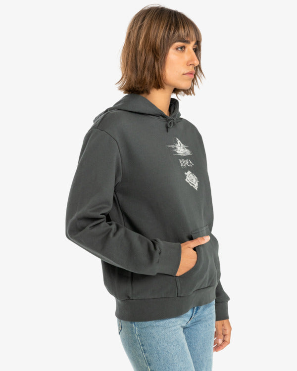 Sudadera RVCA Benjamin Rose Pirate Black