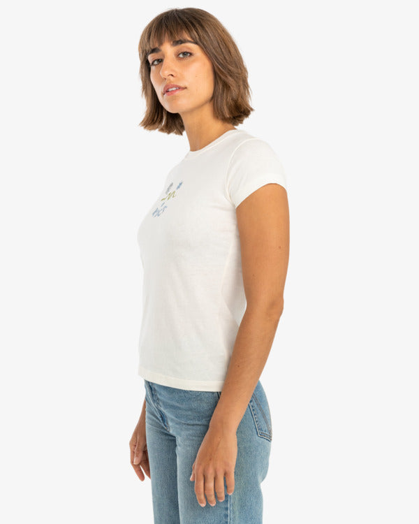 Camiseta Rvca Tempted Vintage White