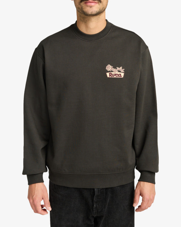 Sudadera RVCA Rose Sign Black