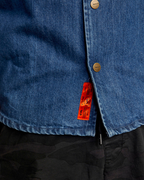 Camisa Vaquera RVCA Chain Mail Overshirt