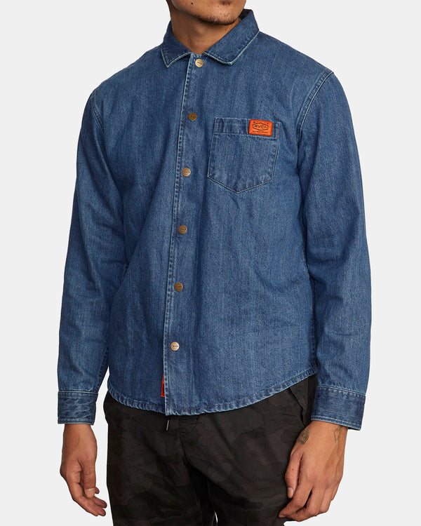 Camisa Vaquera RVCA Chain Mail Overshirt