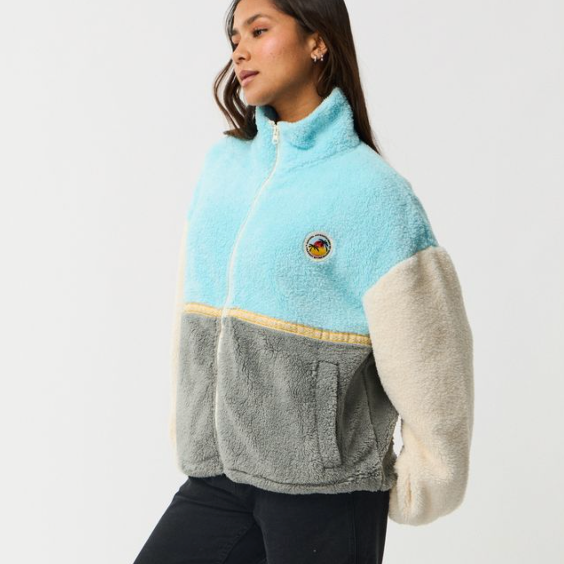 detalle de Forro Polar Rip Curl Surf Revival Light Blue