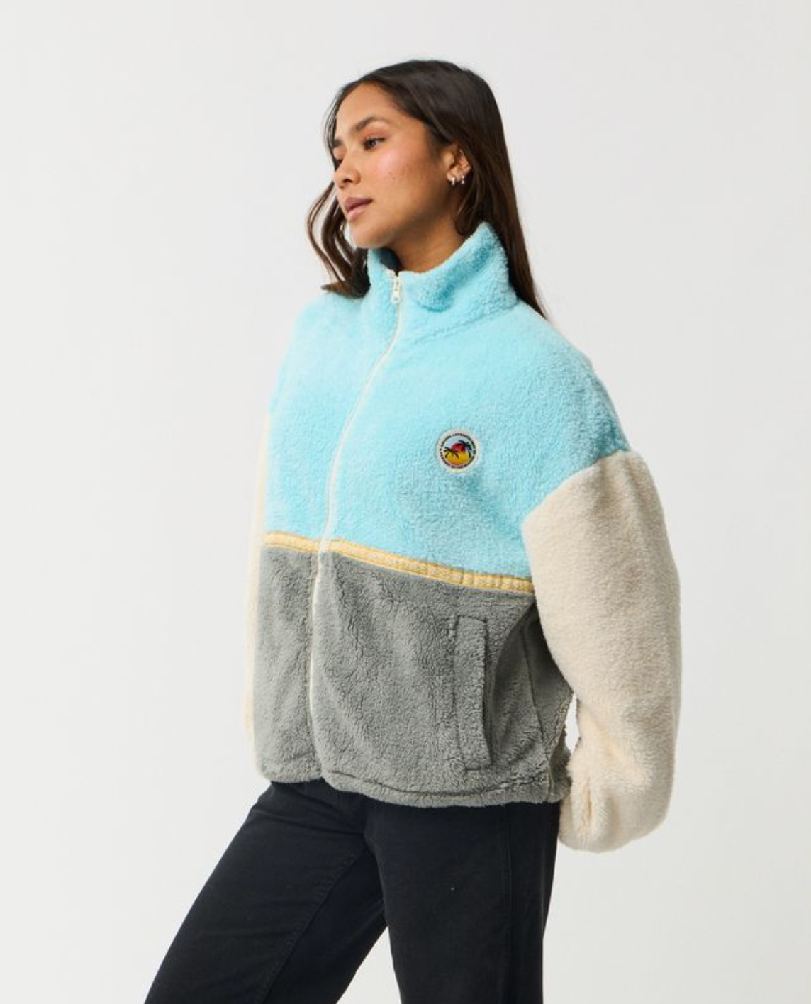detalle de Forro Polar Rip Curl Surf Revival Light Blue