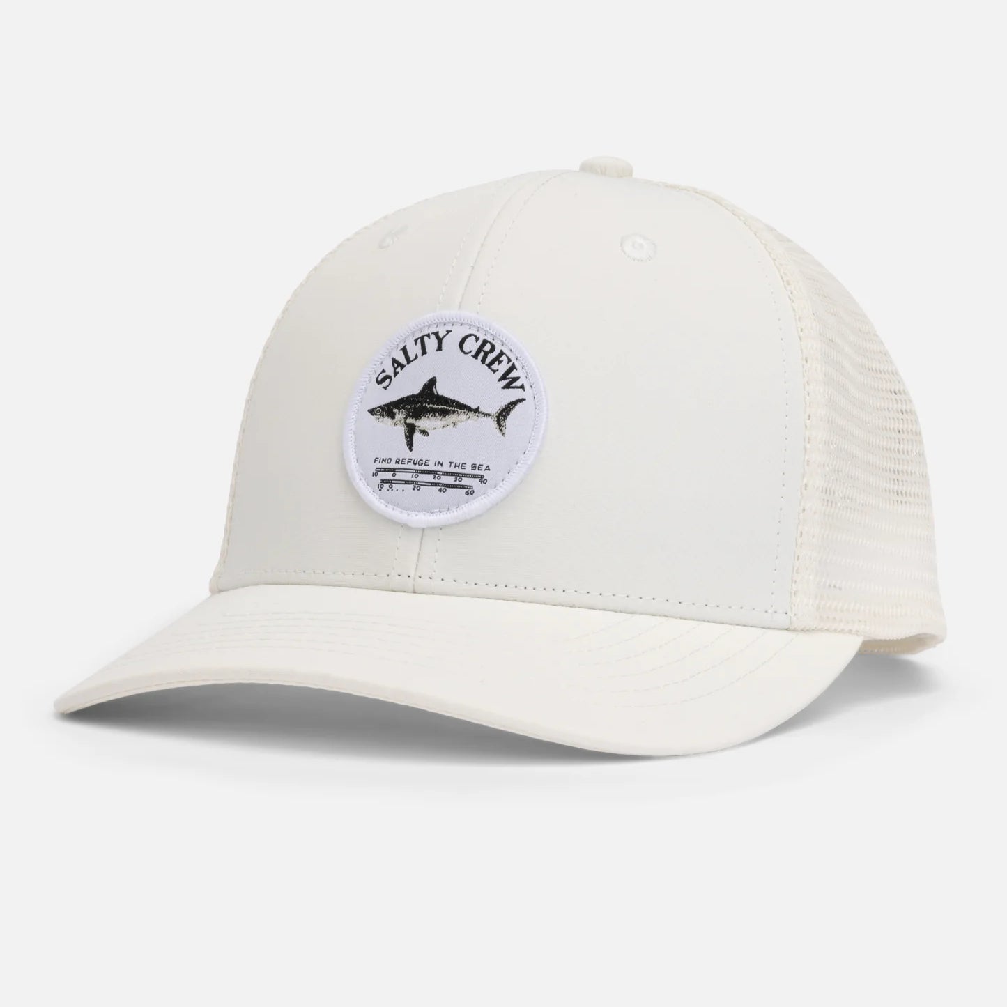Gorra Salty Crew Bruce Trucker Off White trucker blanca para hombre estilo surf
