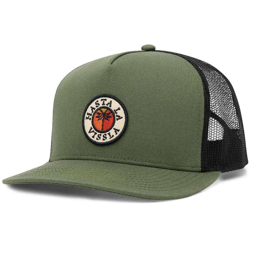 Gorra Vissla Solid Sets Eco Trucker Hat Army verde gorra trucker surf hombre