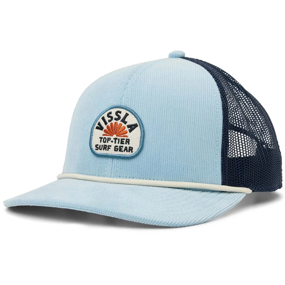 Gorra Vissla West Winds Trucker Hat Faded Denim azul gorra trucker surf vintage hombre