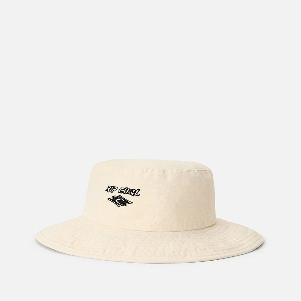 Sombrero Rip Curl UPF Premium Surf Bone Black tipo bucket con protección solar para surf, playa y actividades outdoor