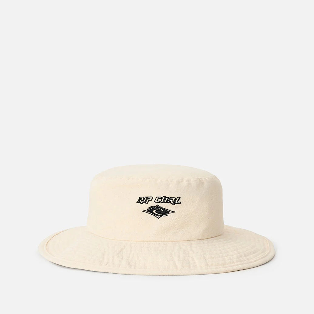 Sombrero Rip Curl UPF Premium Surf Bone Black tipo bucket con protección solar para surf, playa y actividades outdoor