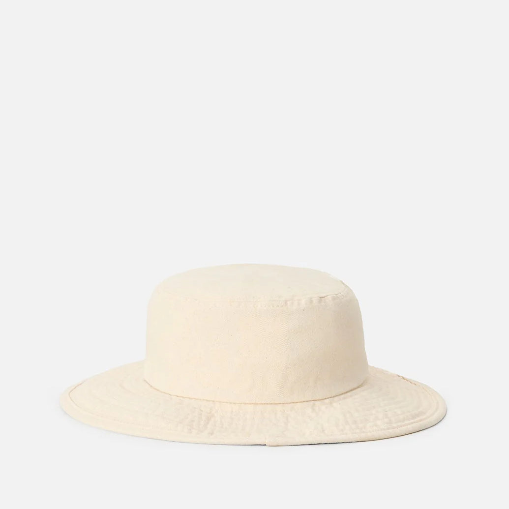 Sombrero Rip Curl UPF Premium Surf Bone Black tipo bucket con protección solar para surf, playa y actividades outdoor