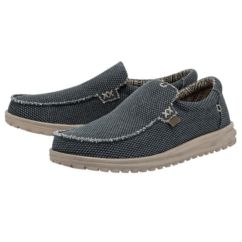 zapatillas HEY DUDE Mikka Braided Deep Blue hombre slip-on ultraligeras casual