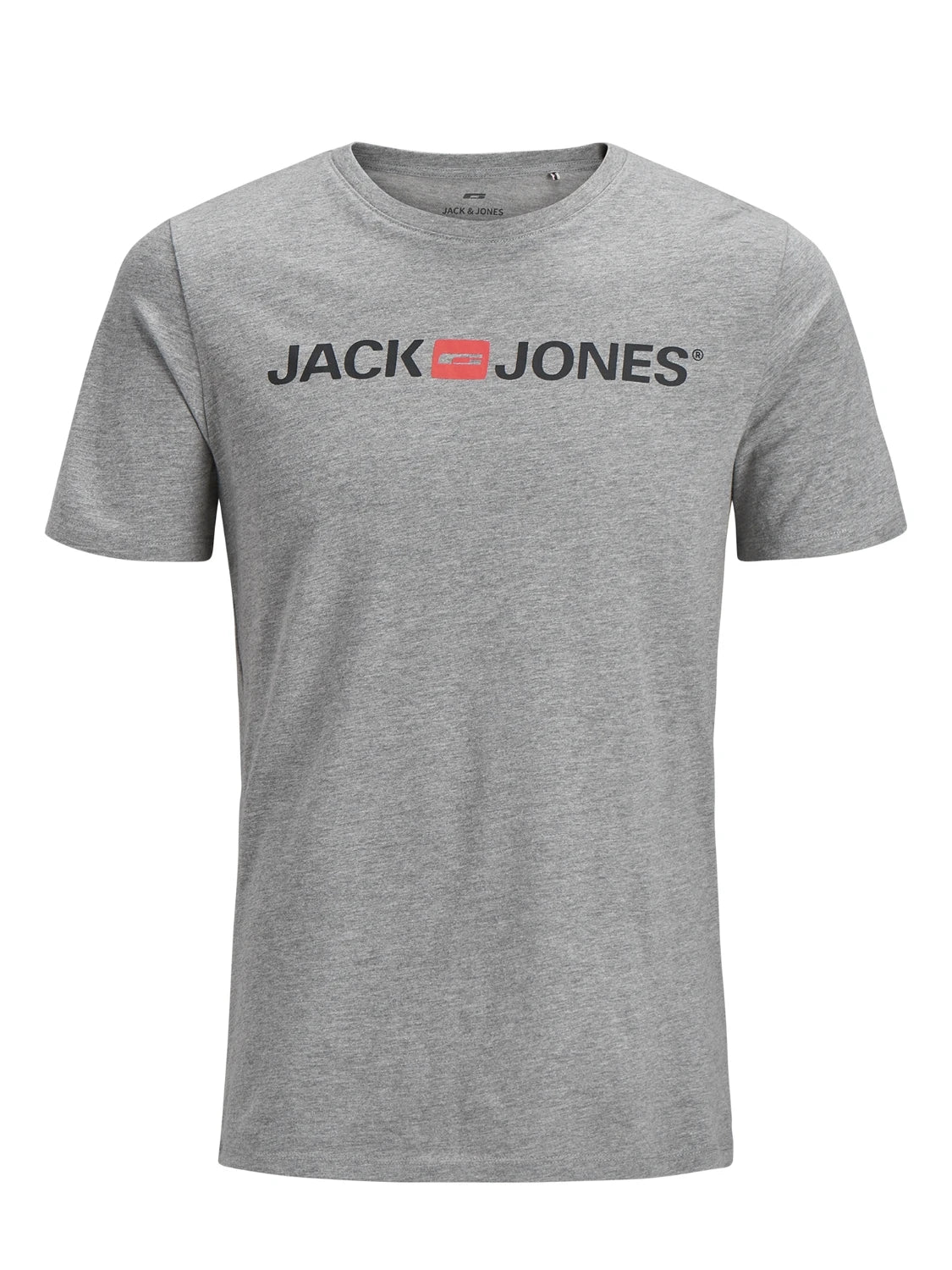 Camiseta Jack & Jones Old Logo Light Grey Melange