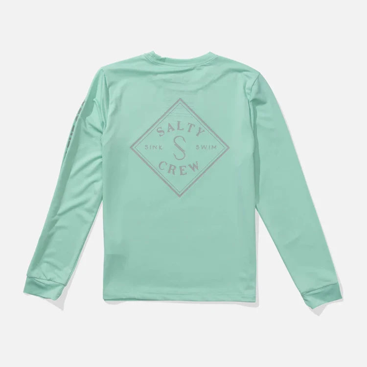 Licra SALTY CREW Tippet Boys Sunshirt Mint niñ@ camiseta surf manga larga UPF 50