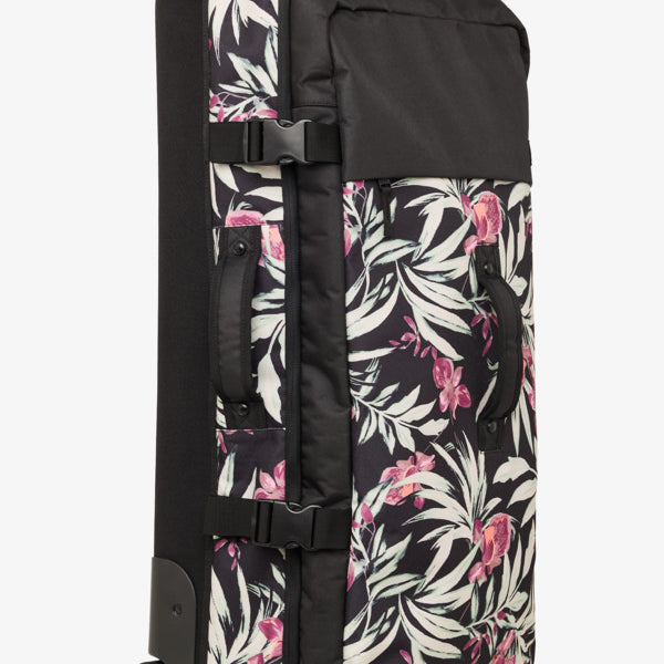 Maleta de viaje ROXY Big Souvenir 85L grande con ruedas y estampado tropical resistente