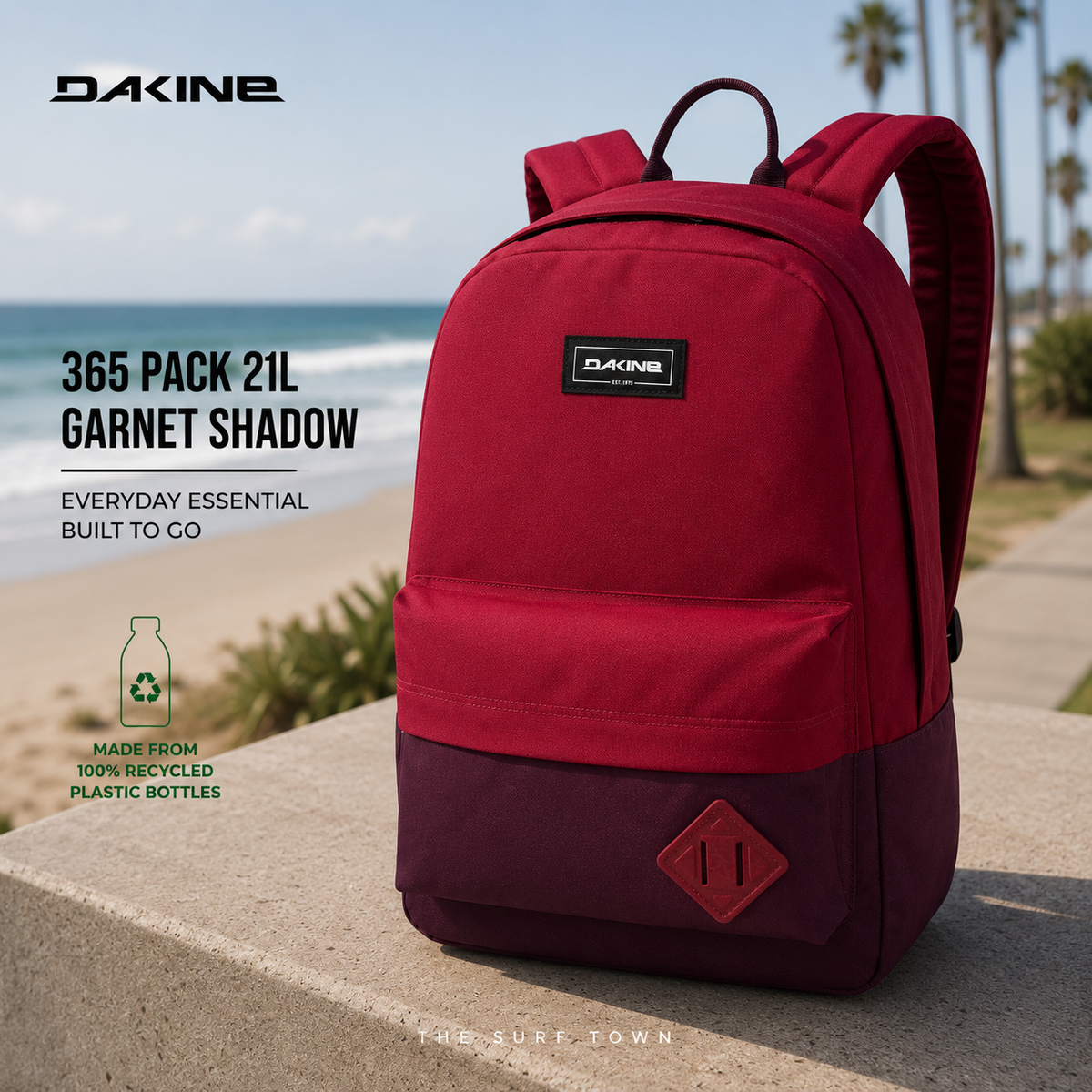 DAKINE 365 Pack 21L Garnet Shadow Backpack for Laptops and