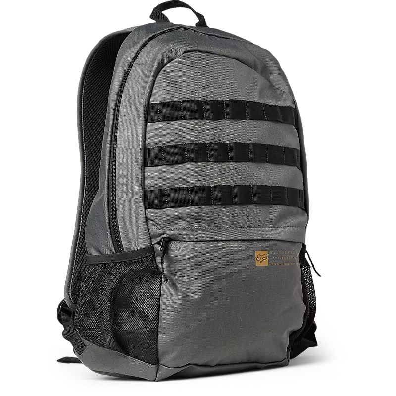 Mochila Fox Legion Backpack Grey de 26L con compartimento para portátil y diseño ergonómico, ideal para el día a día y estilo urbano