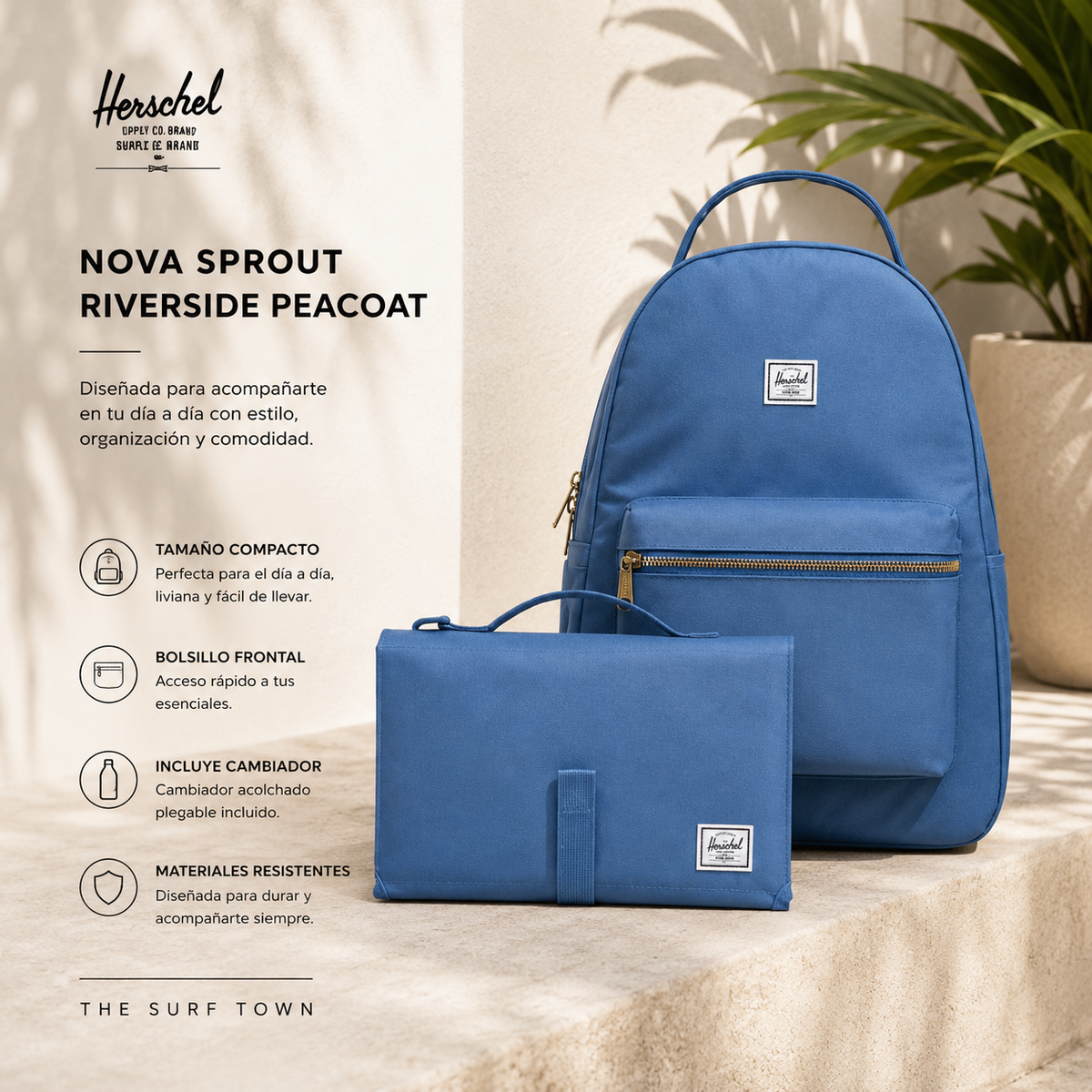 Herschel Nova Sprout Diaper Bag Peacoat Blue – The Surf Town