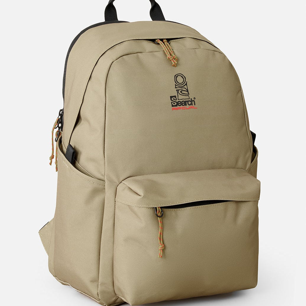 Mochila RIP CURL Search Crusha 30L Khaki mochila surf hombre beige resistente para viaje y uso diario