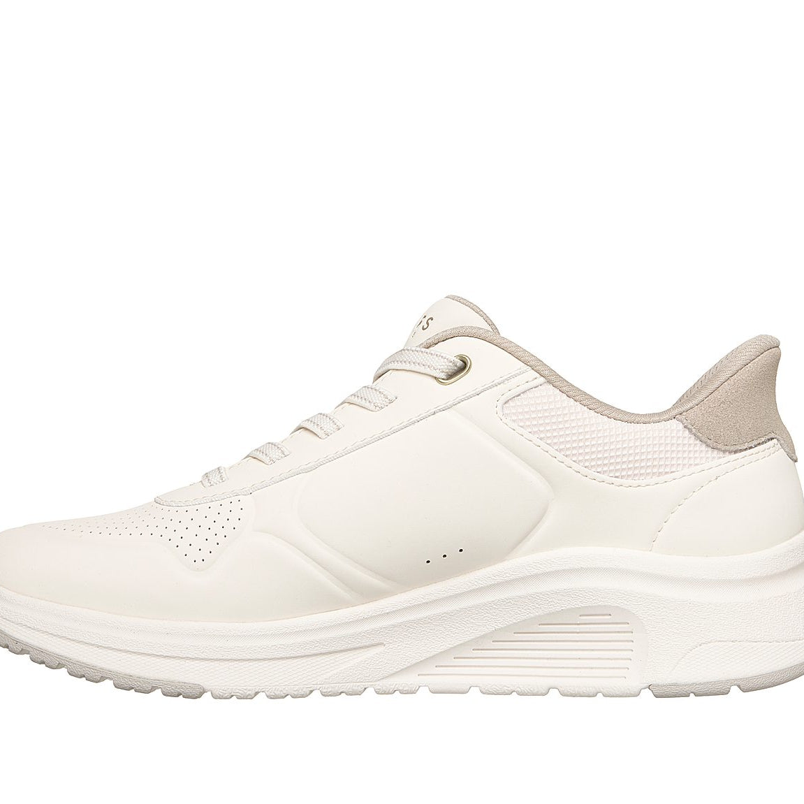 Zapatilla Skechers Uno Lite 2 New Arc Off White, vista frontal en tres cuartos
