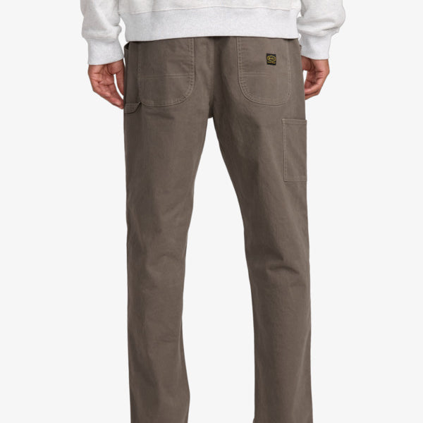 Pantalón RVCA Americana Mushroom hombre pantalón marrón grisáceo estilo casual surf