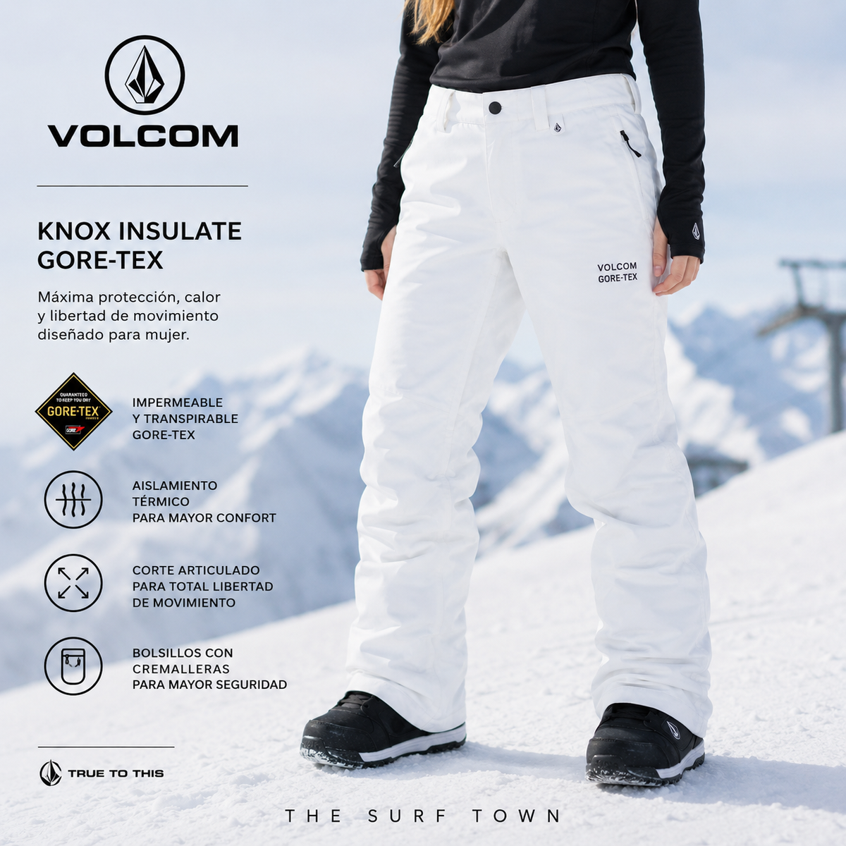 Pantalón De Snow Volcom Knox Insulate Goretex | THE SURF TOWN