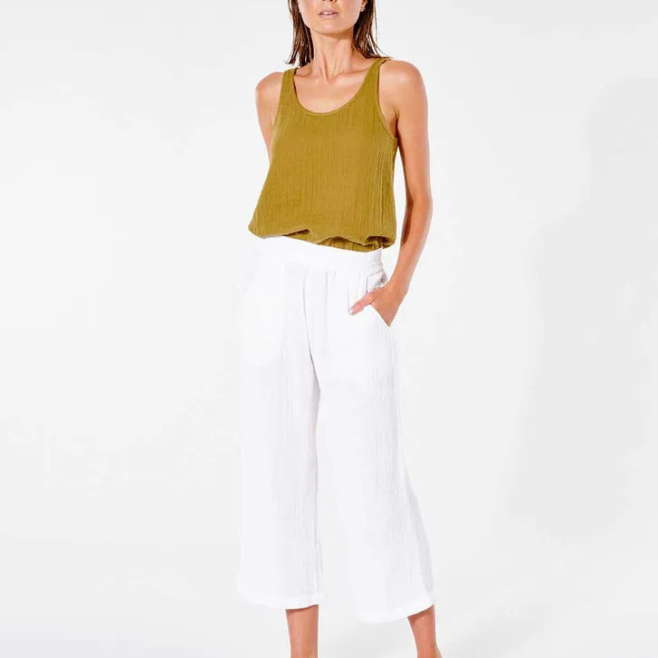 Pantalones RIP CURL Premium Surf Beach Pant White mujer pantalones surf mujer blancos estilo beachwear