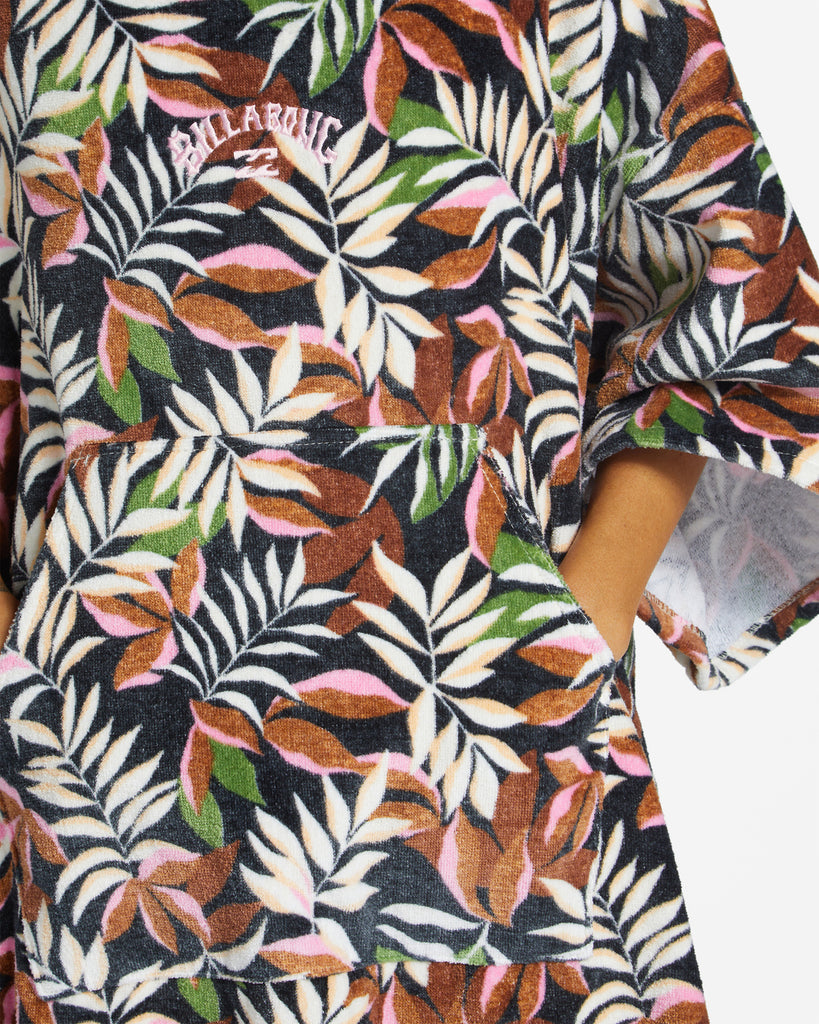 Poncho Billabong Hoody Towel BBG Black Sands