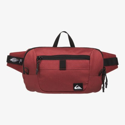 Riñonera Quiksilver Mojave Burny Russet roja con compartimentos y correa ajustable