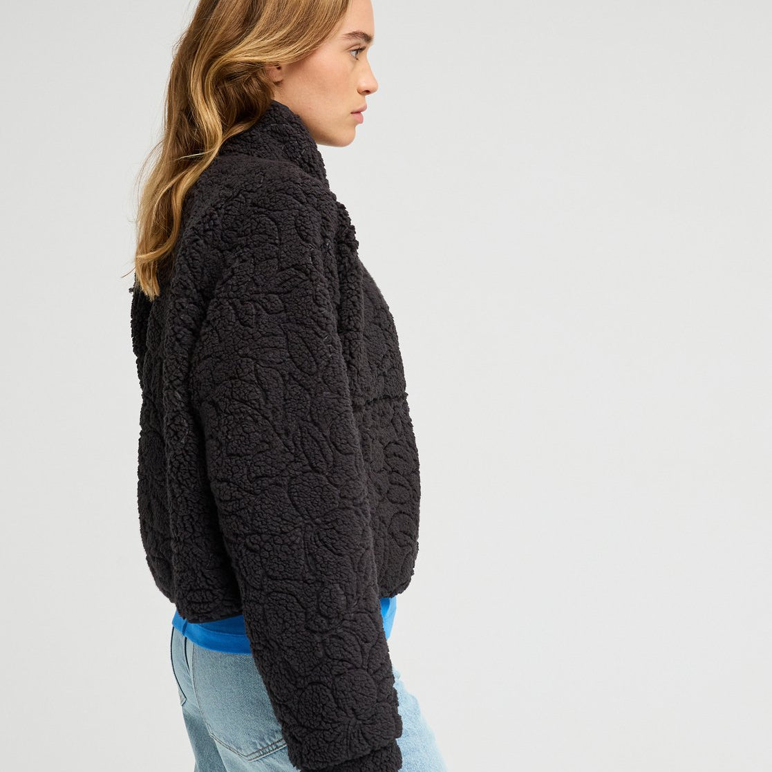 Chaqueta Polar Roxy Blurry Cloud - Negro (Anthracite Outline) - imagen oficial, vista 2