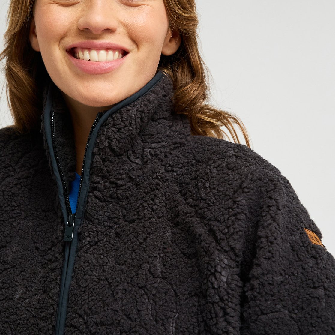Chaqueta Polar Roxy Blurry Cloud - Negro (Anthracite Outline) - imagen oficial, vista 3