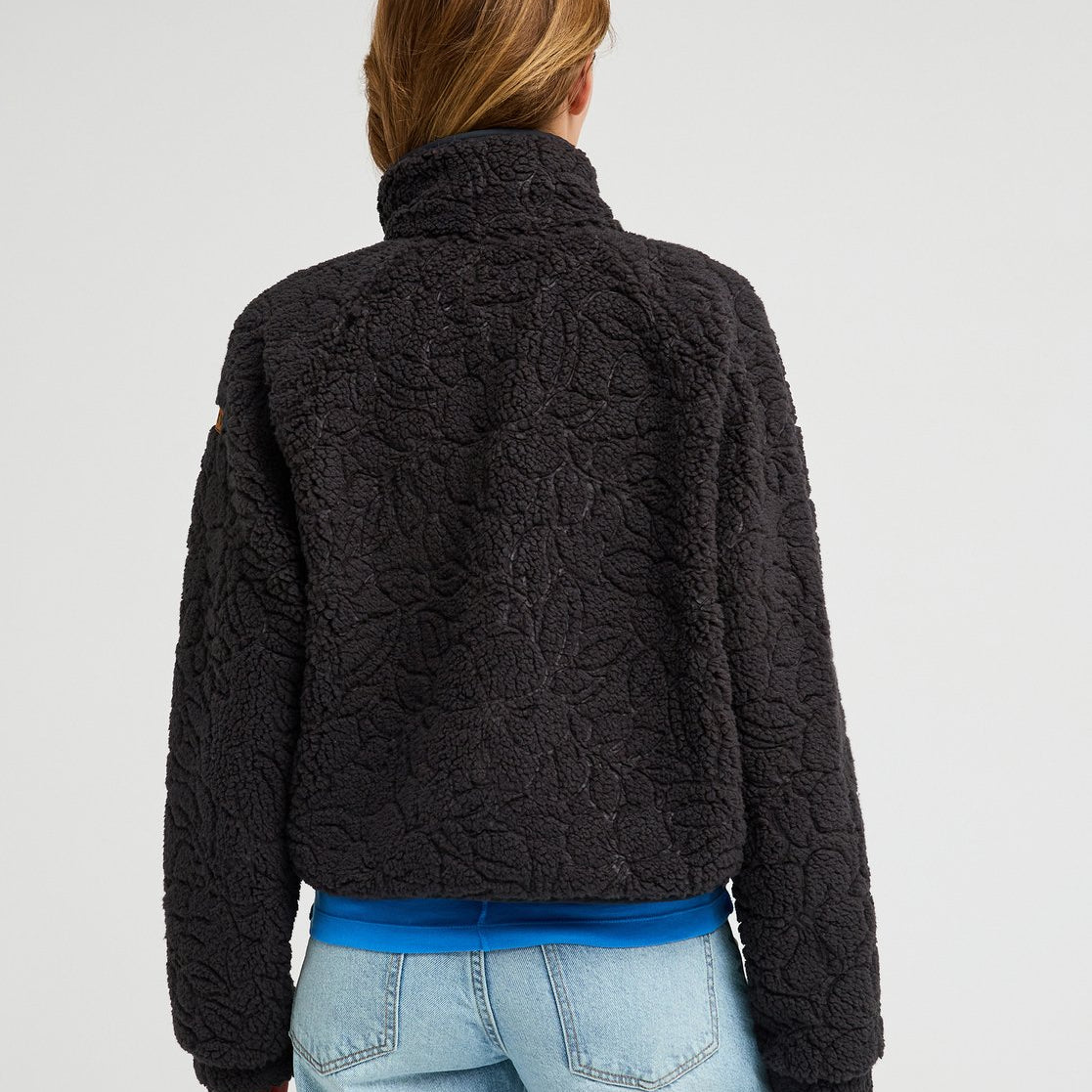 Chaqueta Polar Roxy Blurry Cloud - Negro (Anthracite Outline) - imagen oficial, vista 5