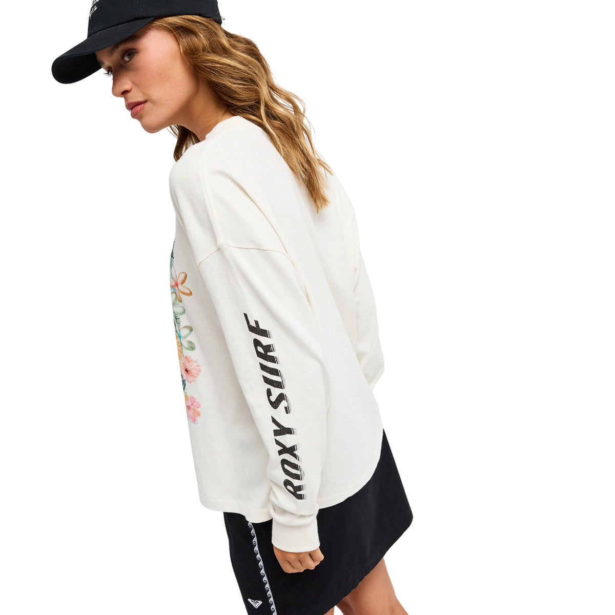 Camiseta Roxy Sea Is Beautiful Coconut Milk vista lateral