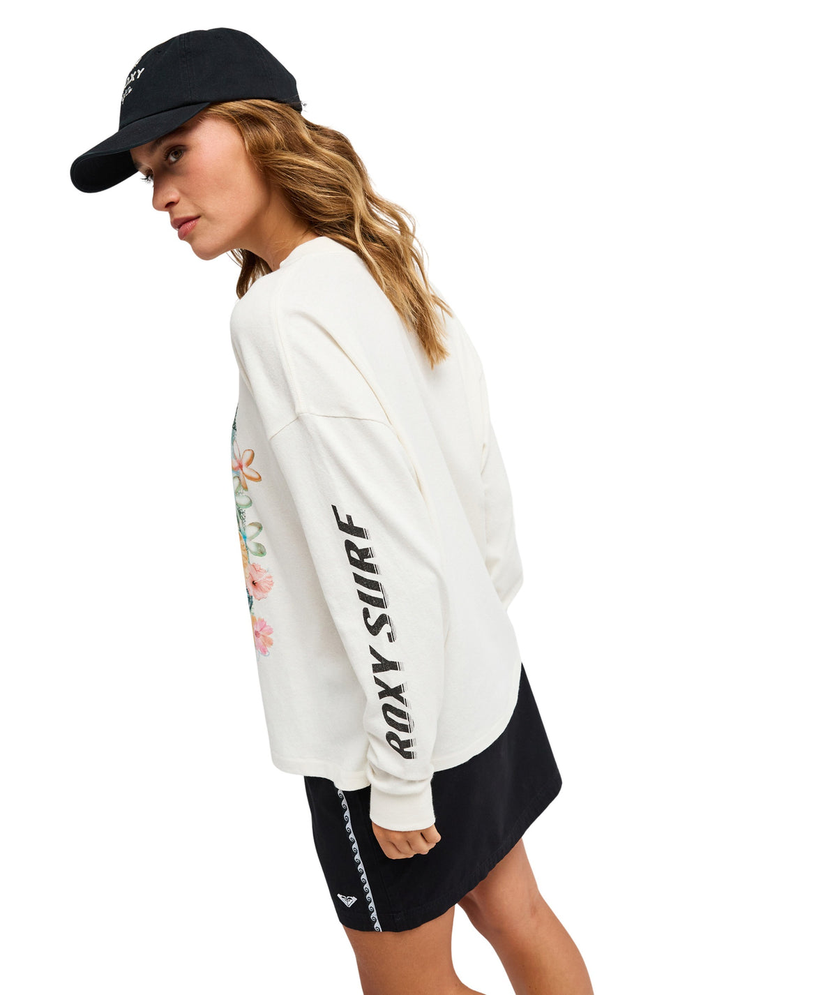Camiseta Roxy Sea Is Beautiful Coconut Milk vista lateral