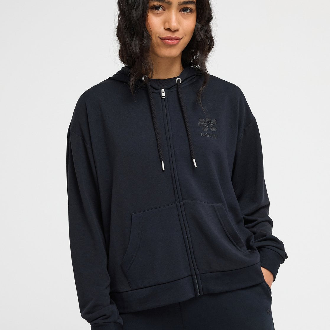 Sudadera Roxy Surfing By Daylight Full Zip - Negro (Anthracite) - imagen oficial principal
