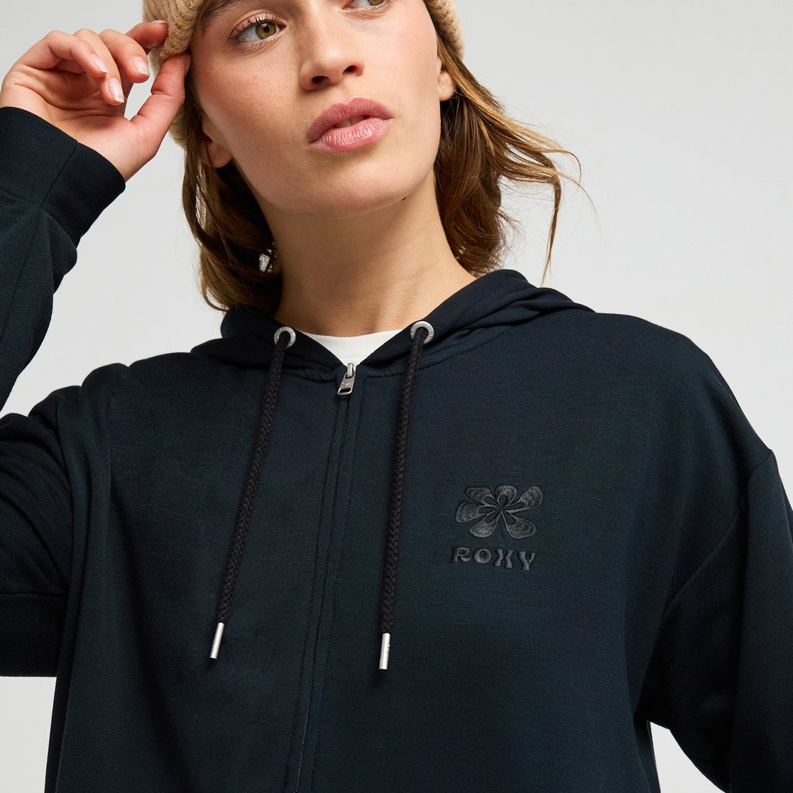 Sudadera Roxy Surfing By Daylight Full Zip - Negro (Anthracite) - imagen oficial, vista 3