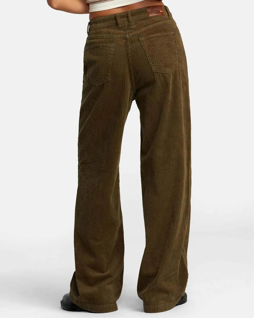 Pantalón Rvca Coco Cord Dark Olive