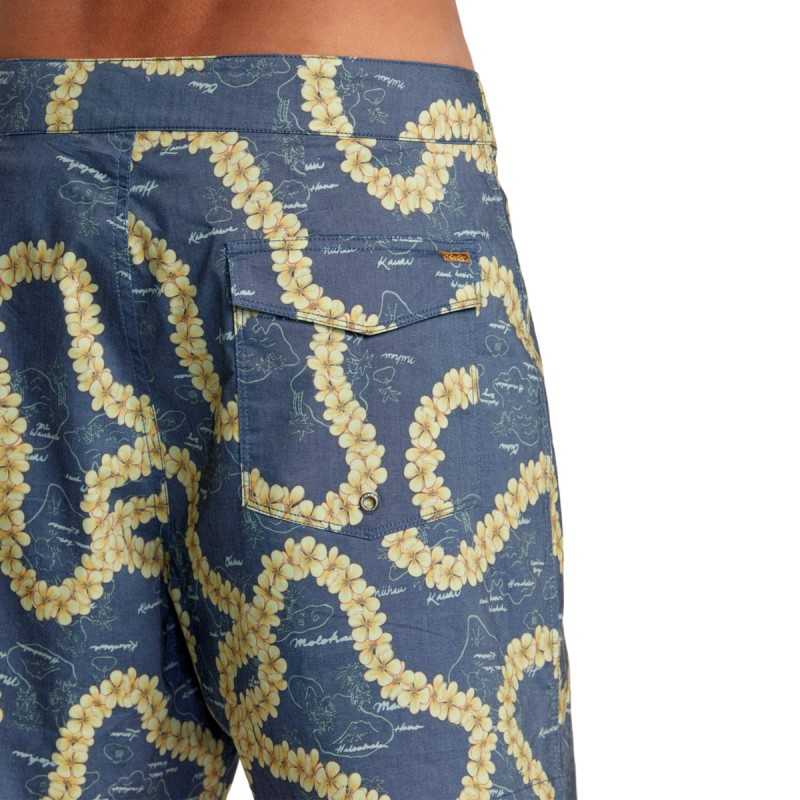 Bañador Rvca VA Exotica Hawaiian Blue