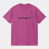 Camiseta Carhartt Wip Script Magenta